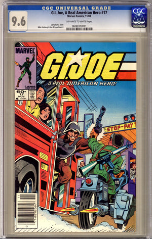 G.I. Joe, A Real American Hero 17 CGC 9.6 (NM+) (1983) Newsstand