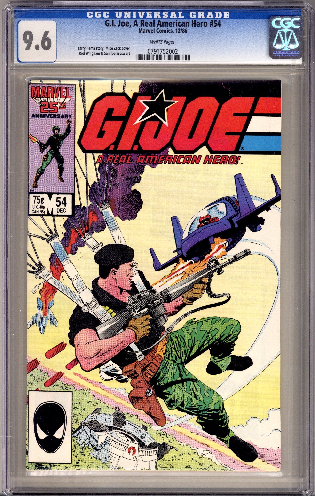 G.I. Joe, A Real American Hero 54 CGC 9.6 (NM+) (1986) 