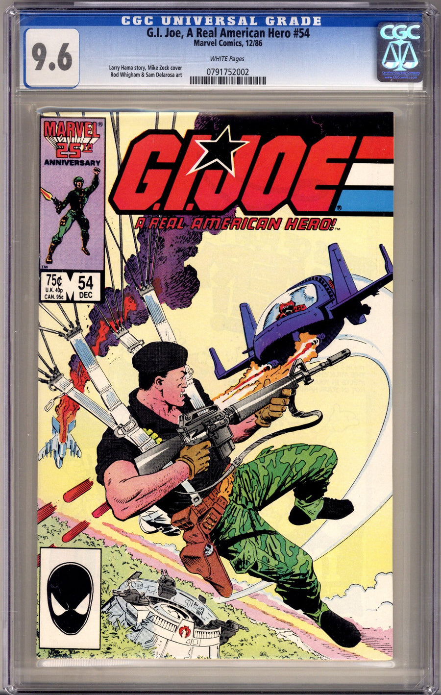 G.I. Joe, A Real American Hero 54 CGC 9.6 (NM+) (1986) 