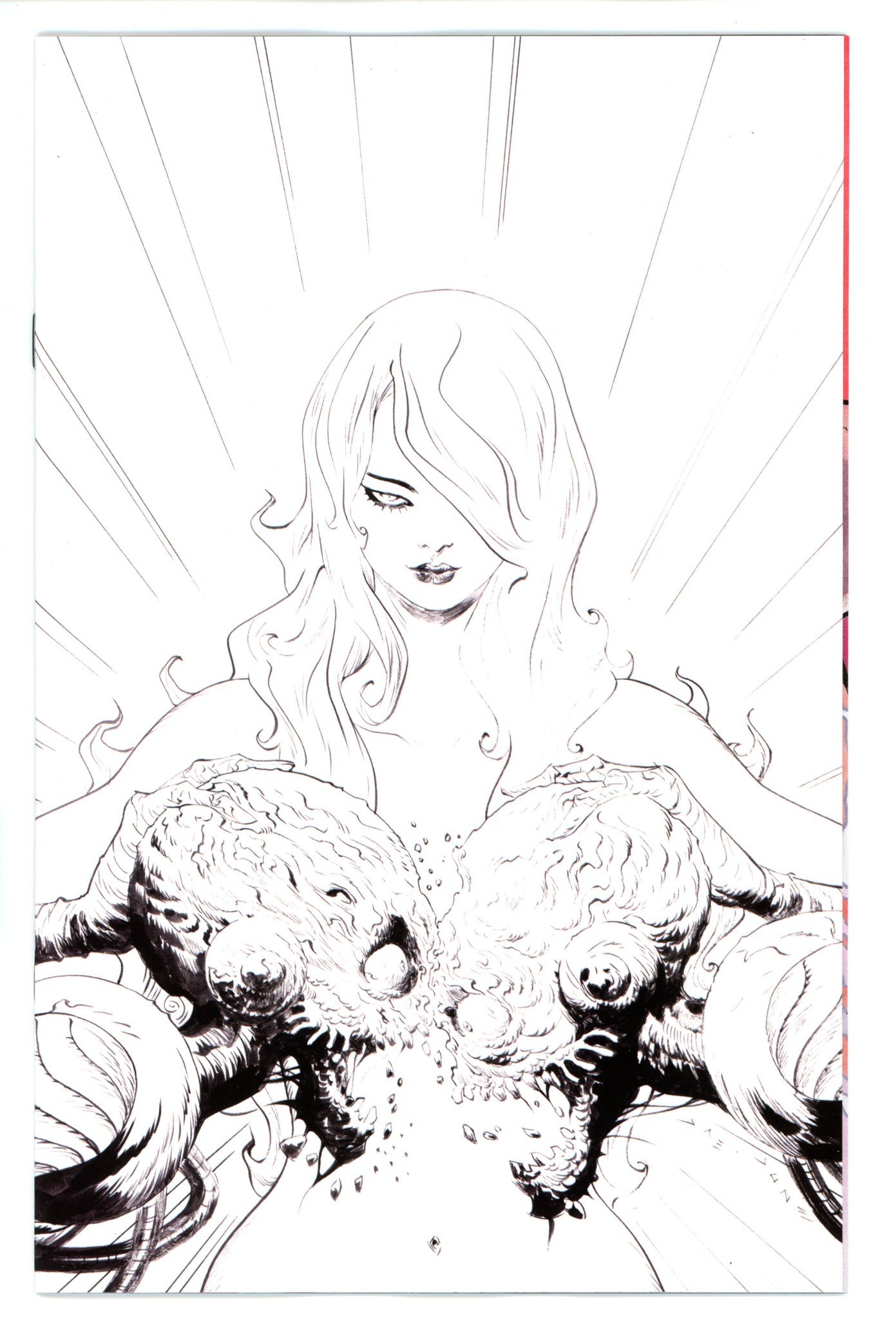 Red Sonja Attacks Mars 3 Lee B&W Virgin Incentive Variant (2025)