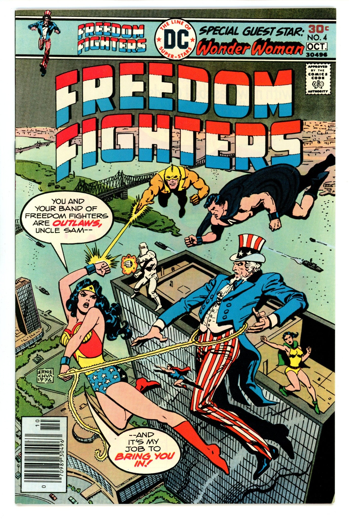Freedom Fighters Vol 1 4 NM- (9.2) (1976) 