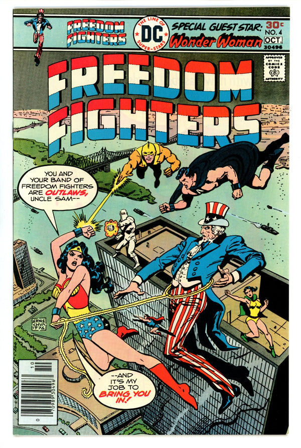 Freedom Fighters Vol 1 4 NM- (9.2) (1976)