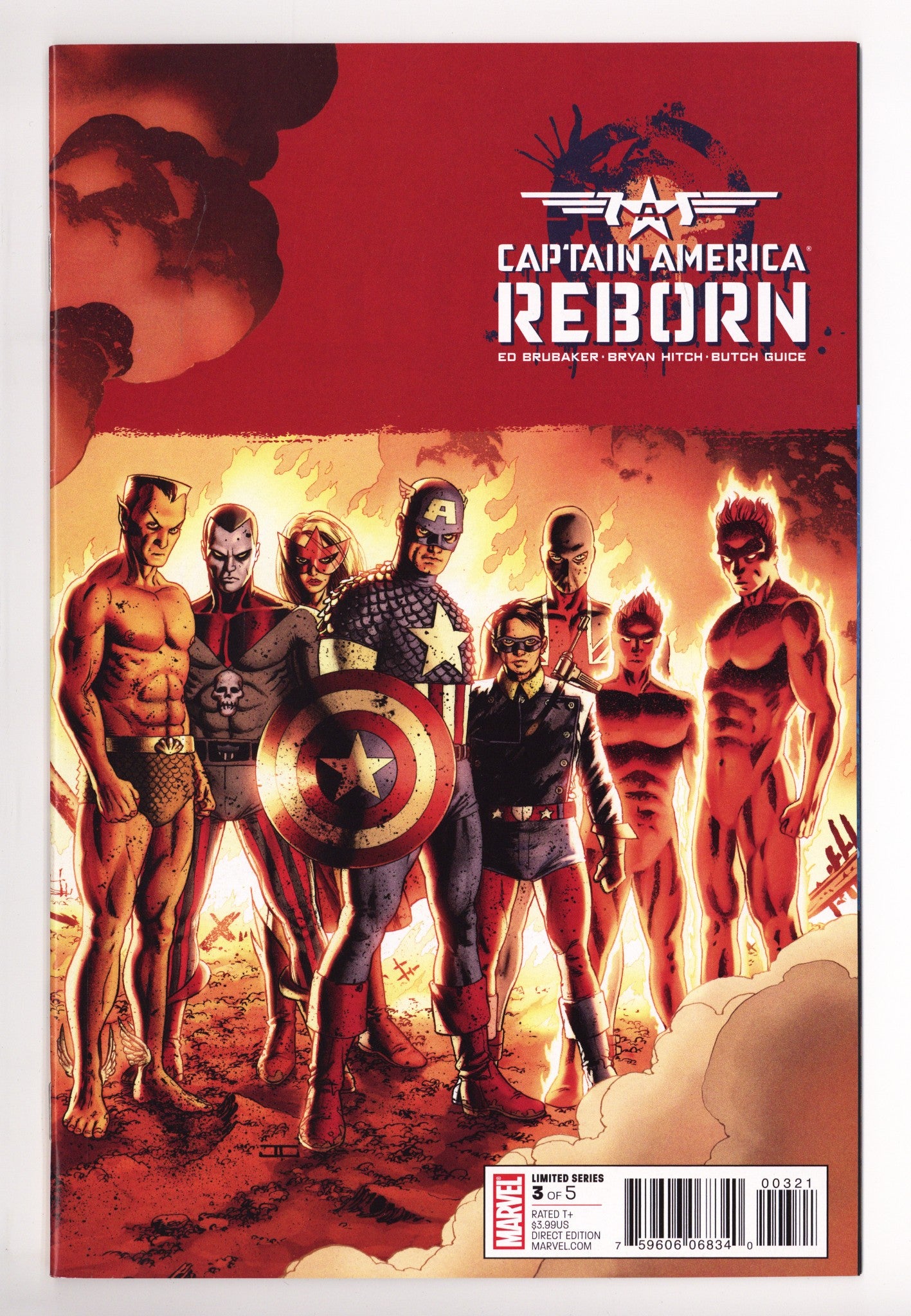 Captain America: Reborn Vol 1 3 High Grade (2009) Cassaday Variant 