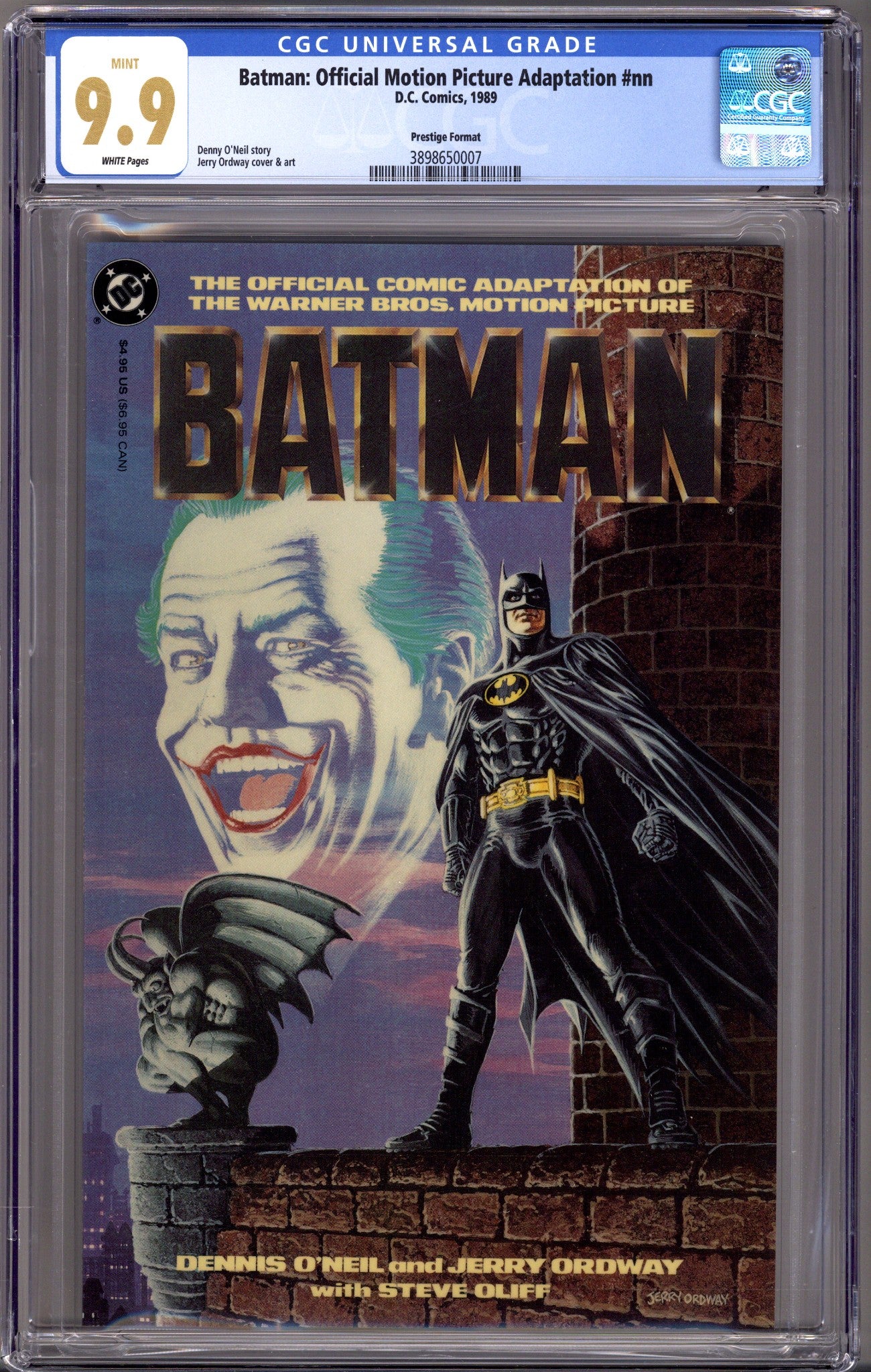 Batman: The Official Comic Adaptation of the Warner Bros. Motion Picture [nn] CGC 9.9 (MINT) (1989) 