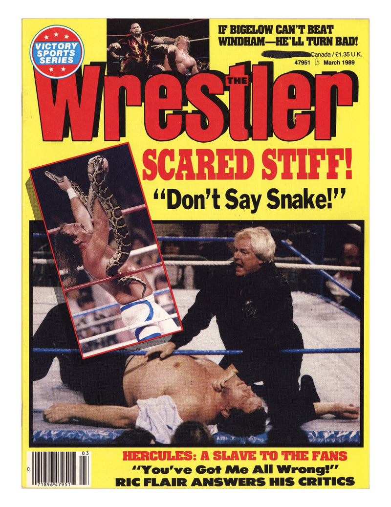 The Wrestler Magazine March Low Grade (1989) 