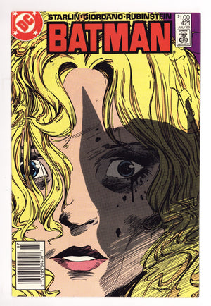 Batman Vol 1 421 VF (8.0) (1988) Canadian Price Variant