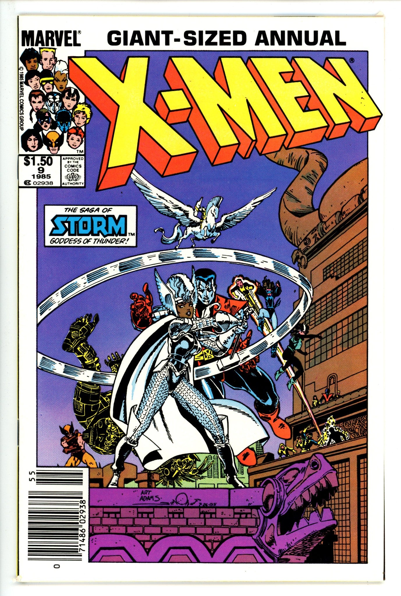 X-Men Annual Vol 1 9 Canadian Price Variant NM- (9.2) (1985)