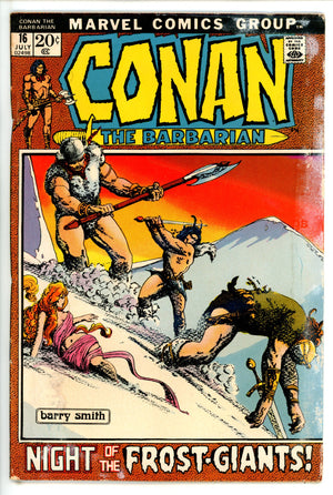 Conan the Barbarian Vol 1 16 GD (2.0) (1972) 