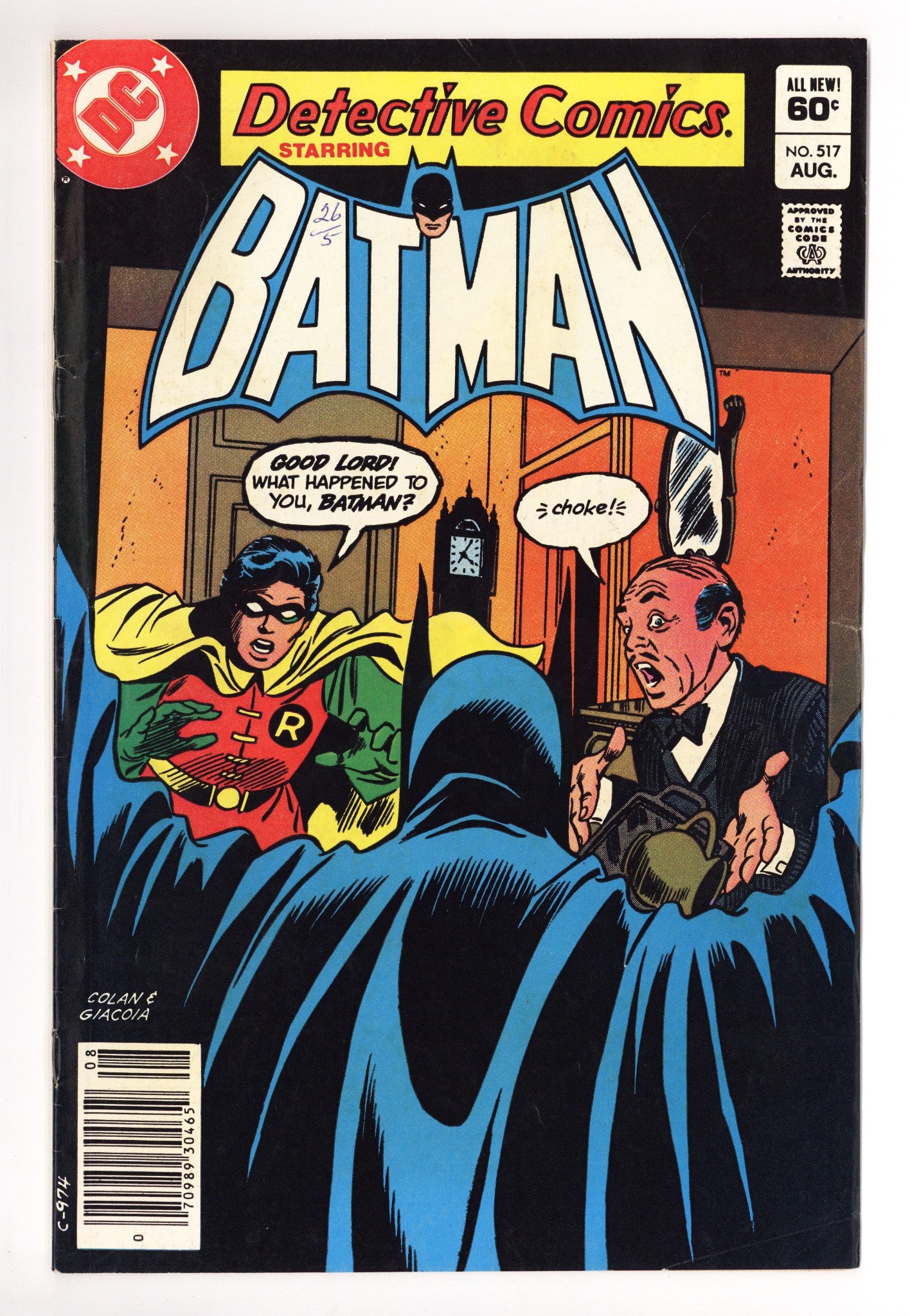 Detective Comics Vol 1 517 Mid Grade (1982) Newsstand 