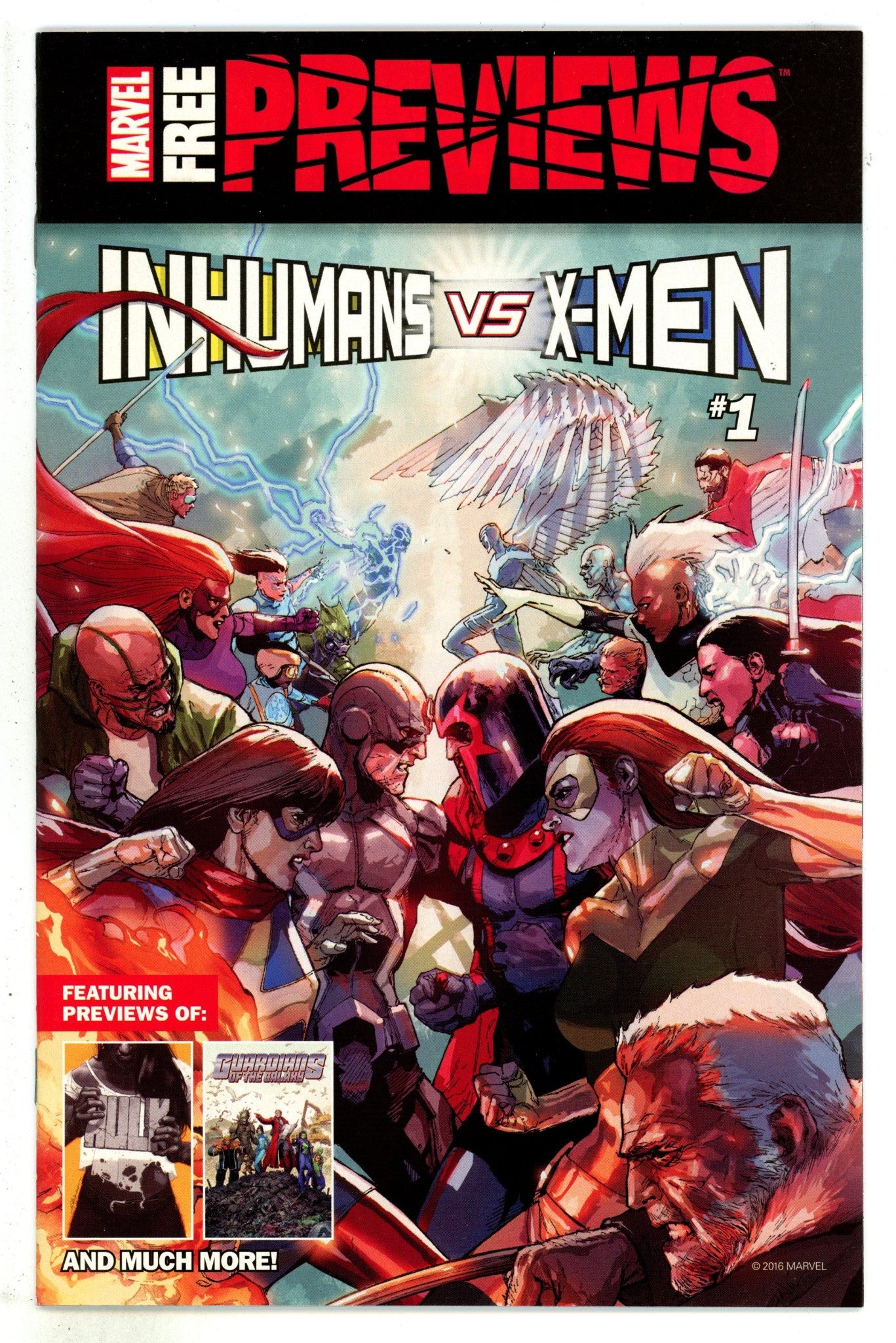 Marvel Previews Inhumans vs x-Men 1 High Grade (2017) 