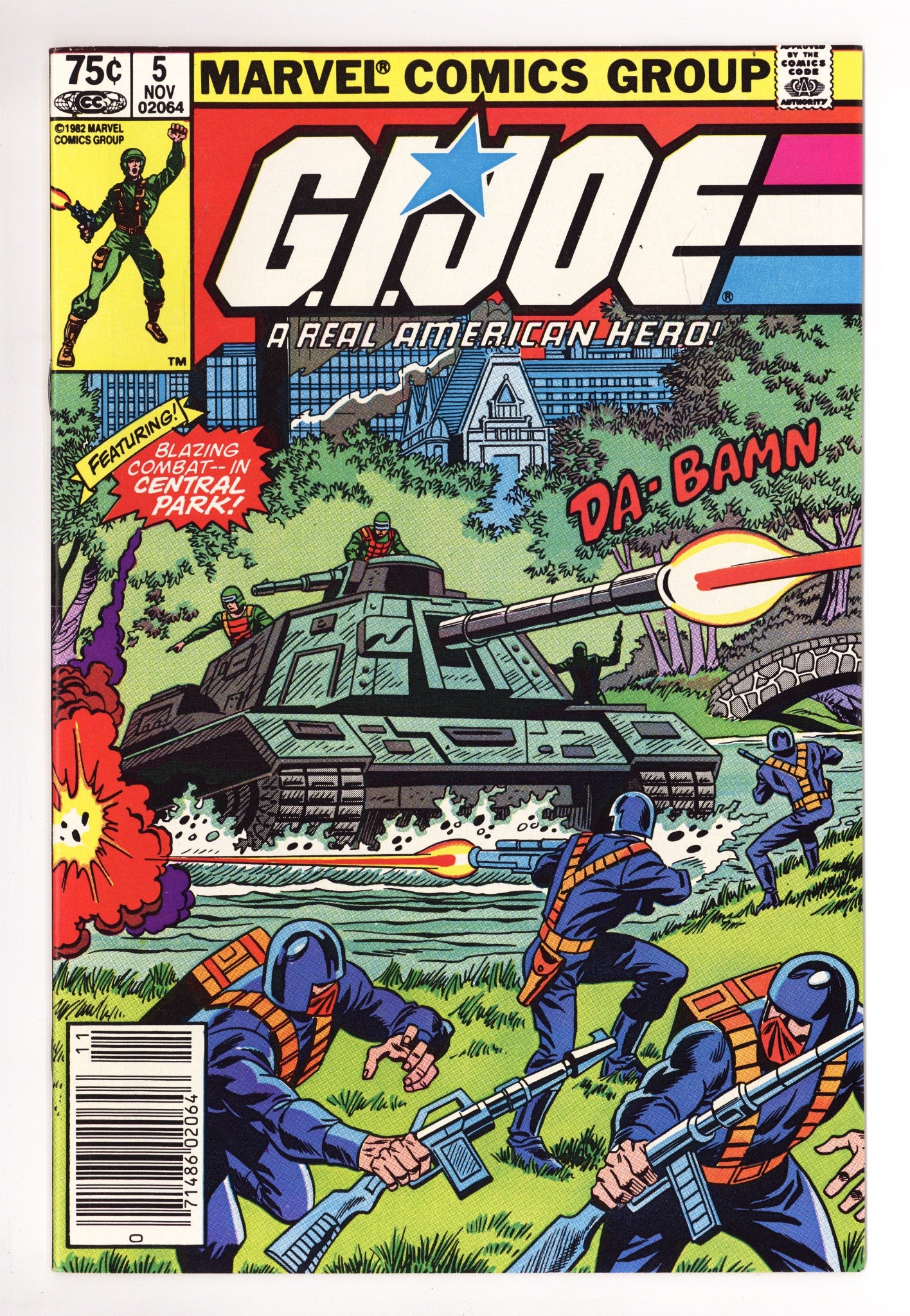 G.I. Joe, A Real American Hero 5 VF/NM (9.0) (1982) Canadian Price Variant 