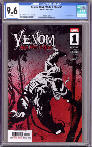 Venom: Black, White & Blood 1 CGC 9.6 (NM+) (2025)
