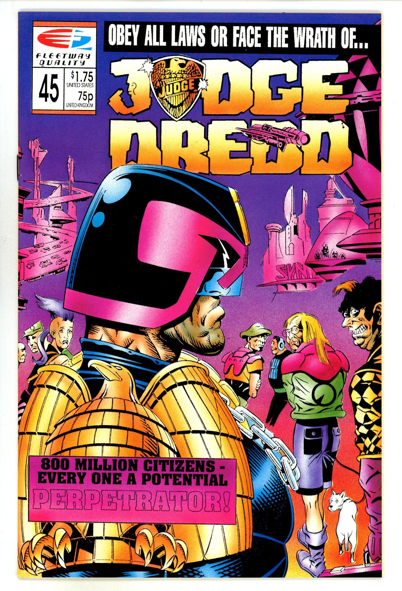 Judge Dredd Vol 2 45 High Grade (1990) 