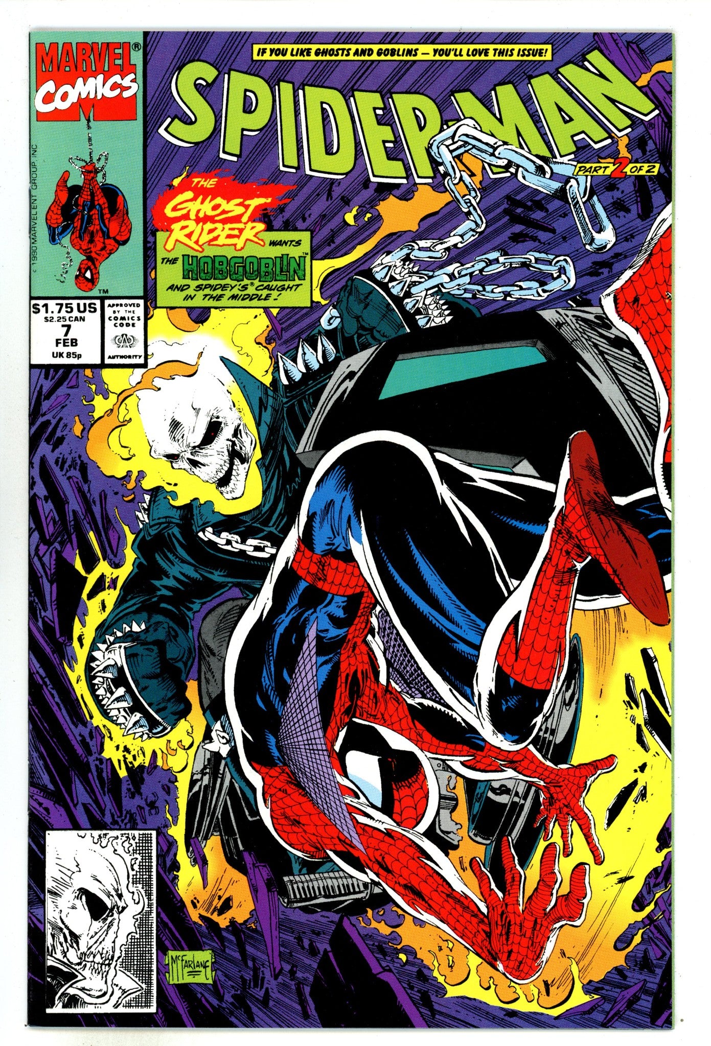 Spider-Man Vol 1 7 NM- (9.2) (1991) 