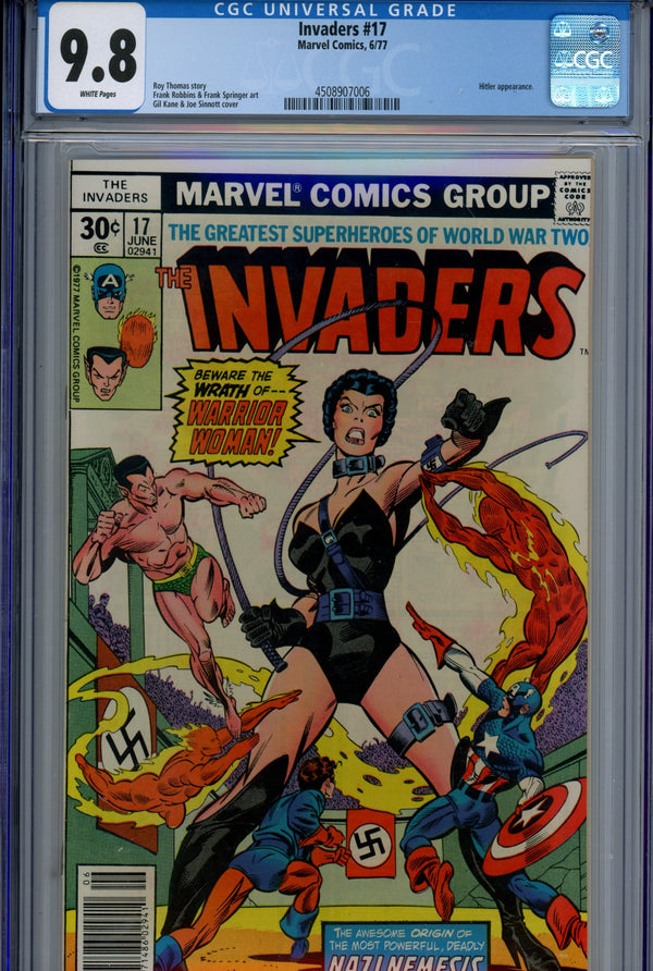 The Invaders Vol 1 17 CGC 9.8 (NM/M) (1977)