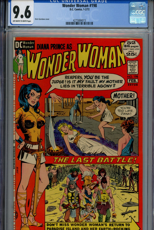Wonder Woman Vol 1 198 CGC 9.6 (NM+) (1972)