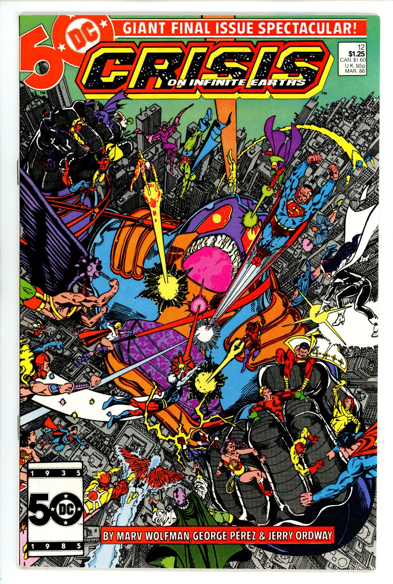 Crisis on Infinite Earths 12 VF+ (8.5) (1986) 