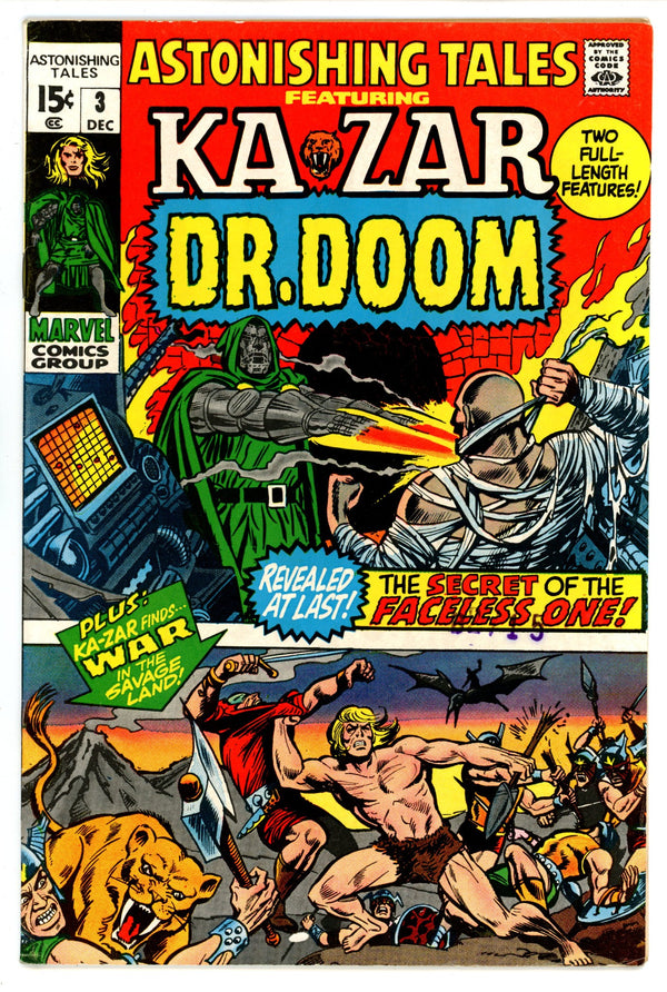 Astonishing Tales Vol 1 3 FN- (5.5) (1970)