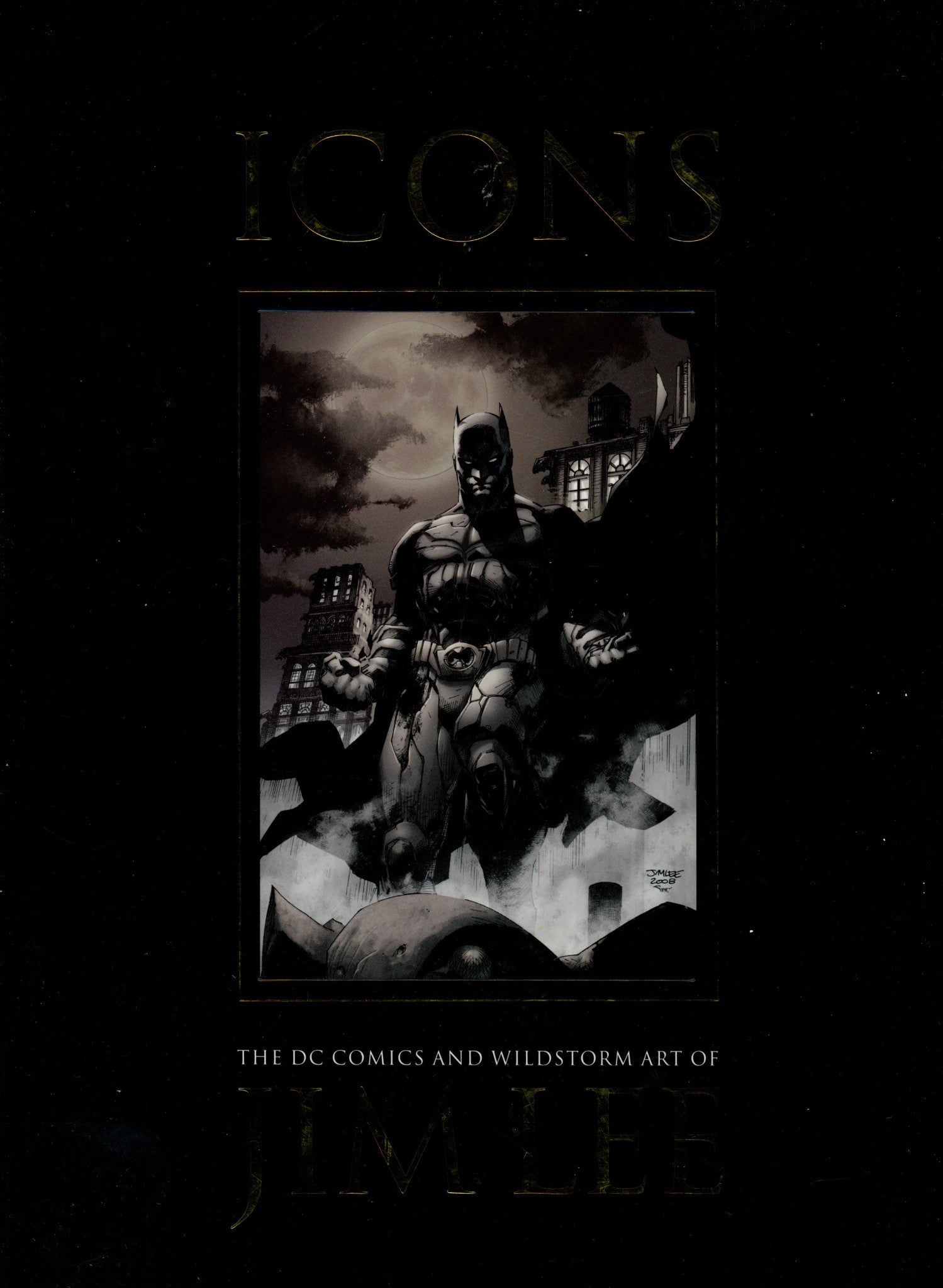 Icons the DC and Wildstorm art of Jim Lee HC VF- Signed Jim Lee (2011)