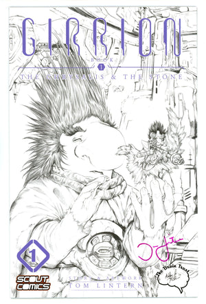 Girrion 1 NM- (9.2) (2016) Witter B&W Exclusive Variant Signed x1 Cover Tom Lintern