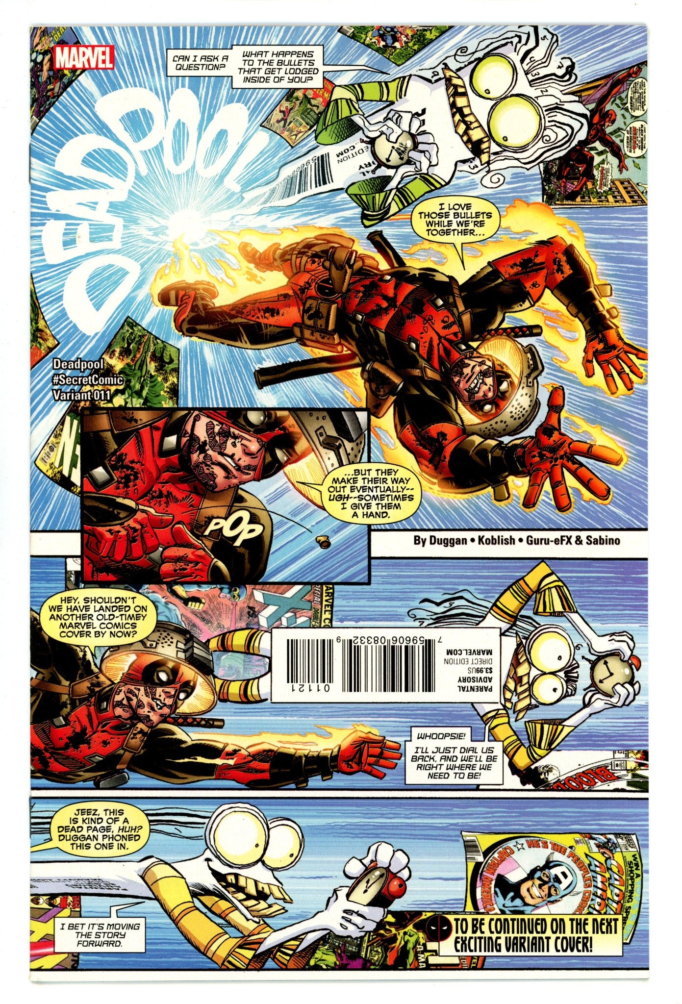 Deadpool Vol 5 12 High Grade (2016) Koblish Secret Variant 