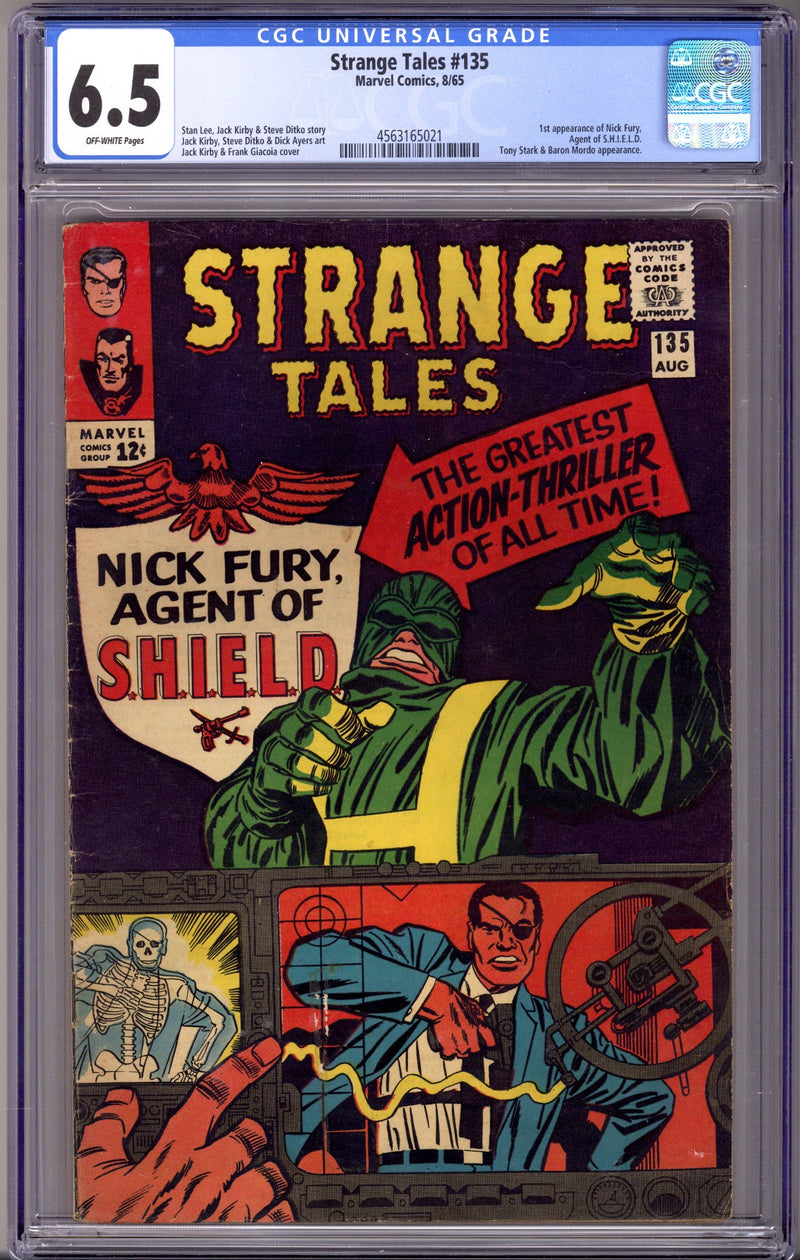 Strange Tales Vol 1 135 CGC 6.5 (FN+) (1965) 