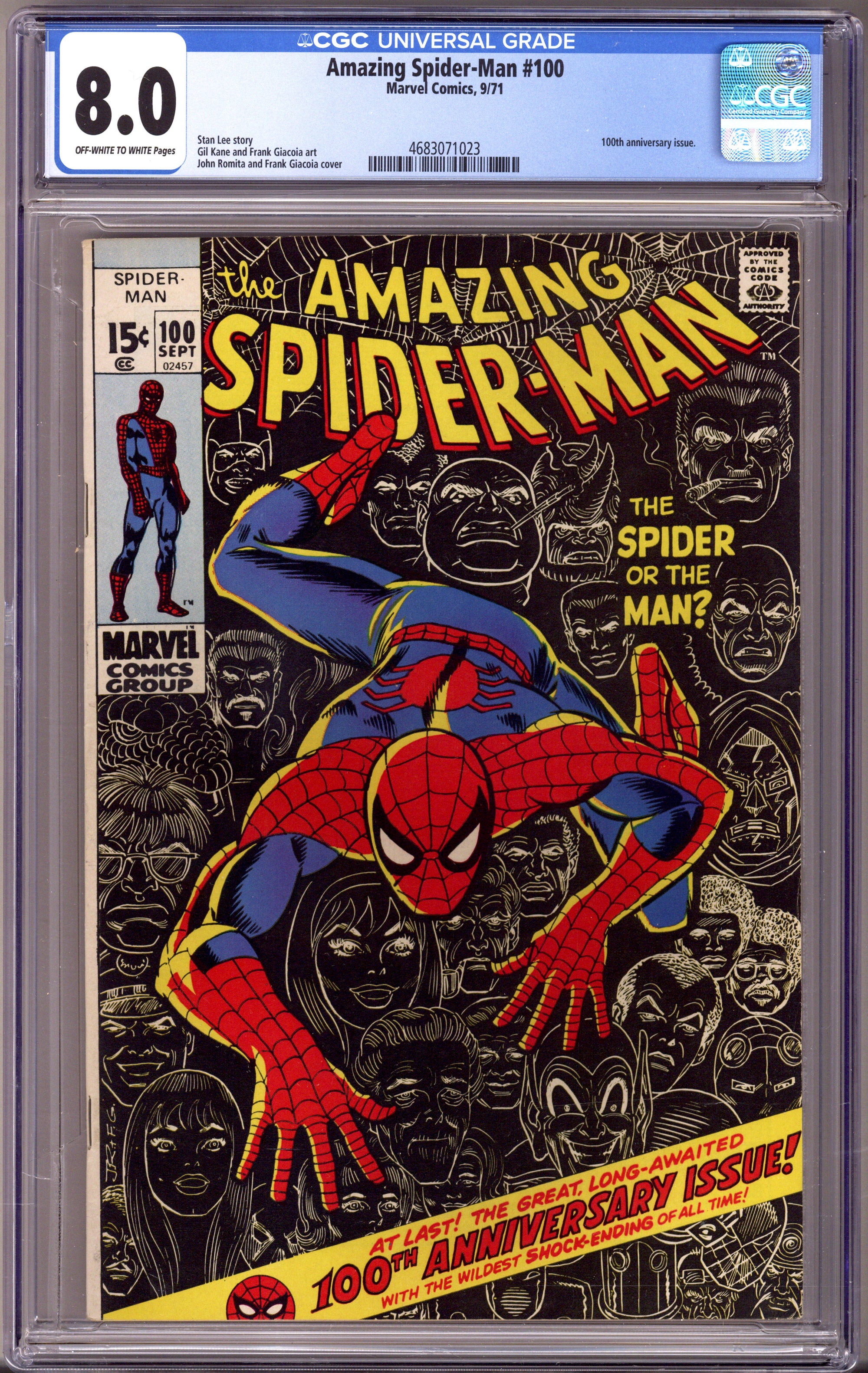 The Amazing Spider-Man Vol 1 100 CGC 8.0 (VF) (1971) 