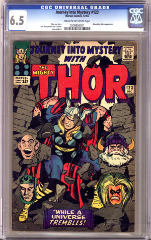 Journey into Mystery Vol 1 123 CGC 6.5 (FN+)   (1965)