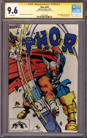 Thor Vol 1 337 CGC 9.6 (NM+) (1983) Signed x1 Cover Walt Simonson