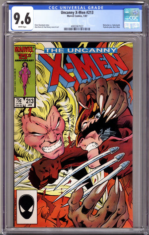 The Uncanny X-Men Vol 1 213 CGC 9.6 (NM+) (1987)