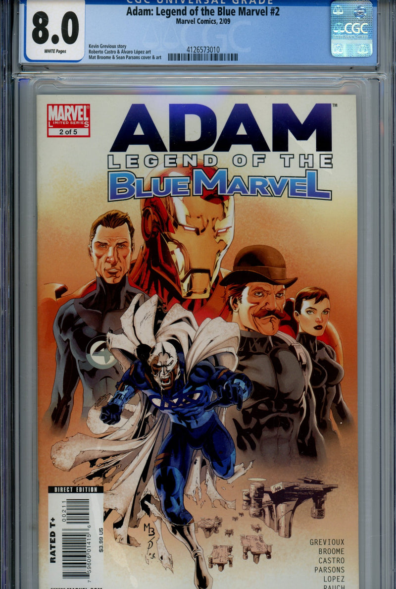 Adam: Legend of the Blue Marvel 2 CGC 8.0 (2009)