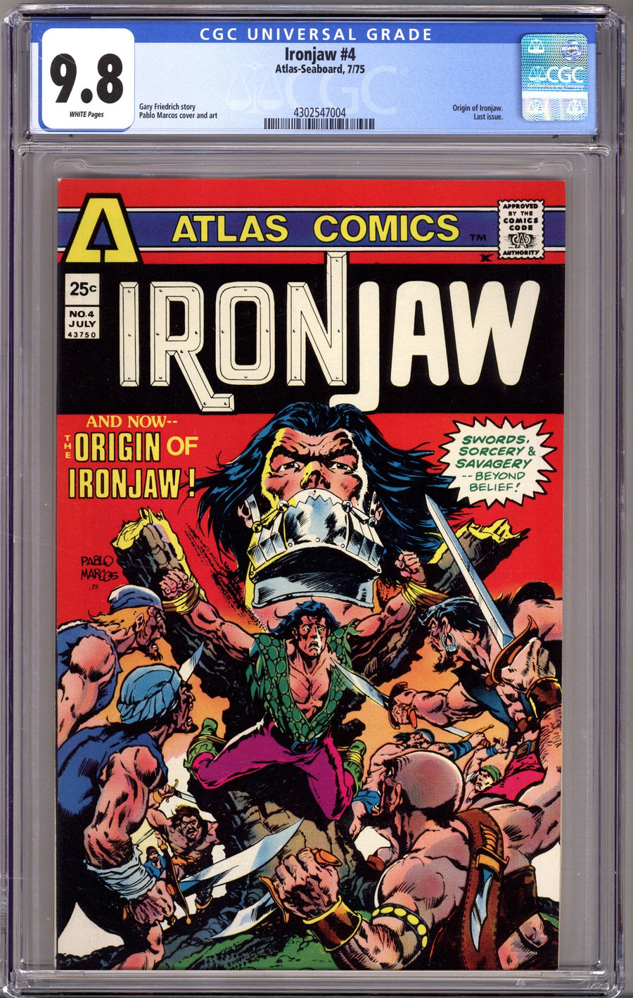 Ironjaw 4 CGC 9.8 (NM/M) (1975) 