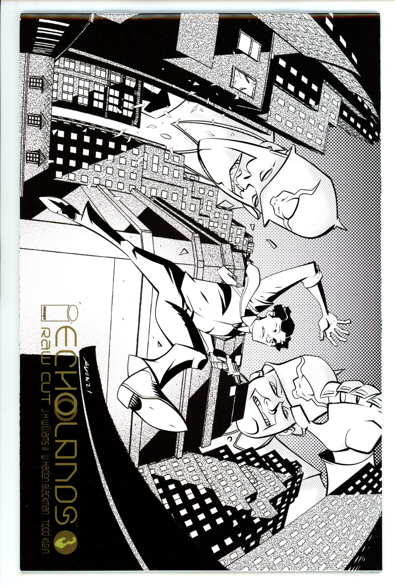 Echolands: Raw Cut Edition 3 High Grade (2021) Oeming Variant 