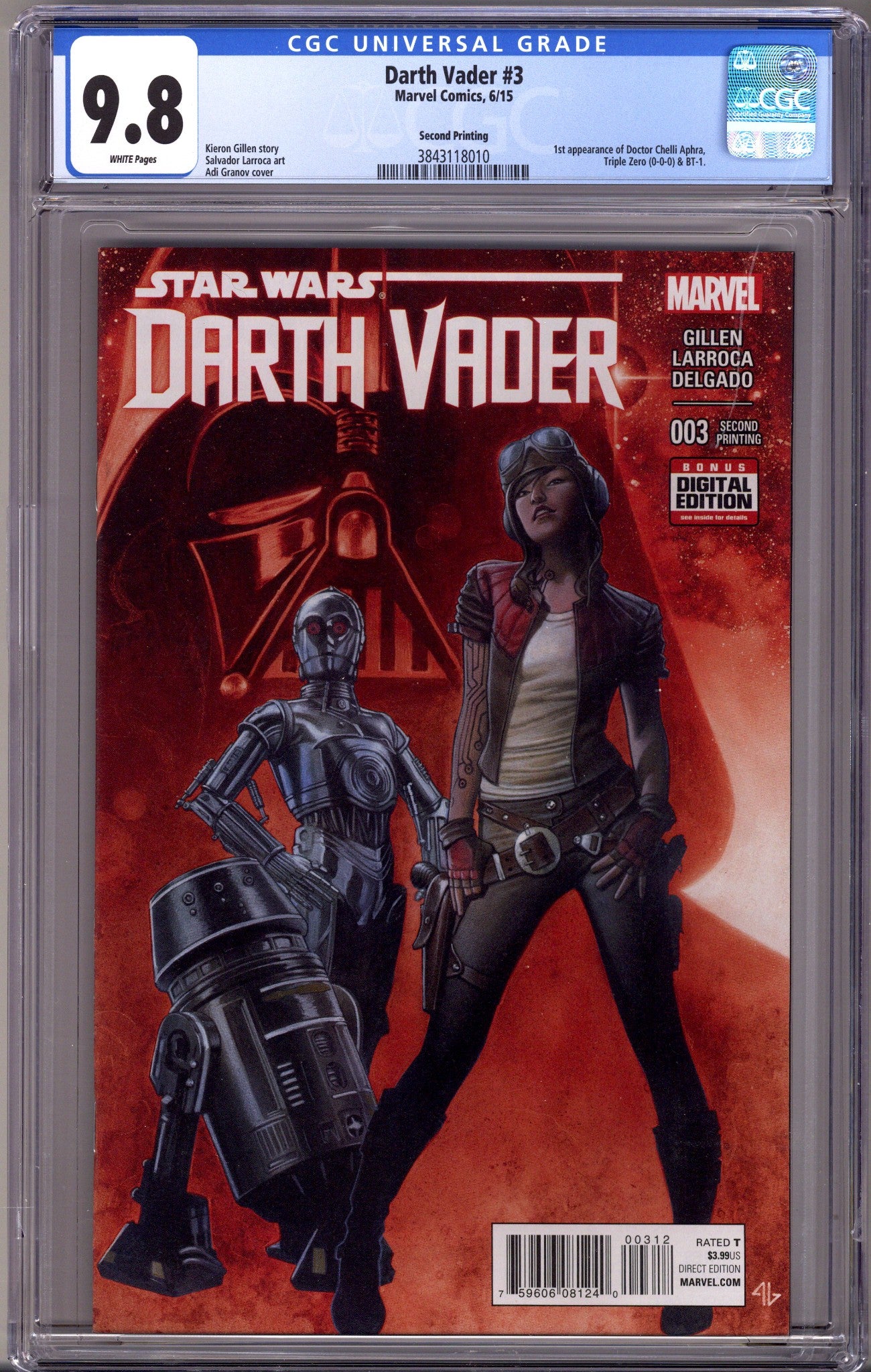 Darth Vader Vol 1 3 CGC 9.8 (NM/M) (2015) 2nd Print 