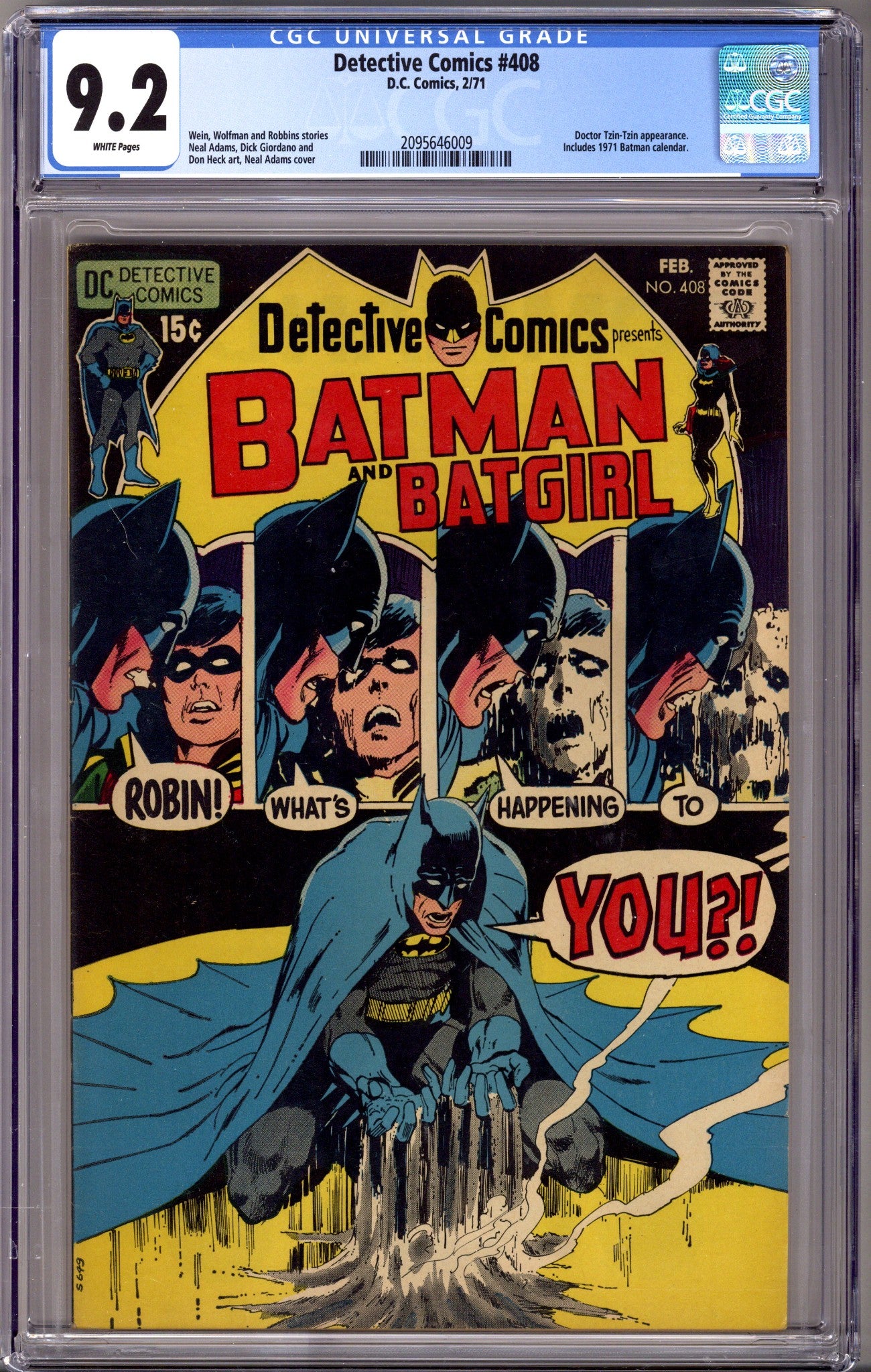 Detective Comics Vol 1 408 CGC 9.2 (NM-) (1971) 