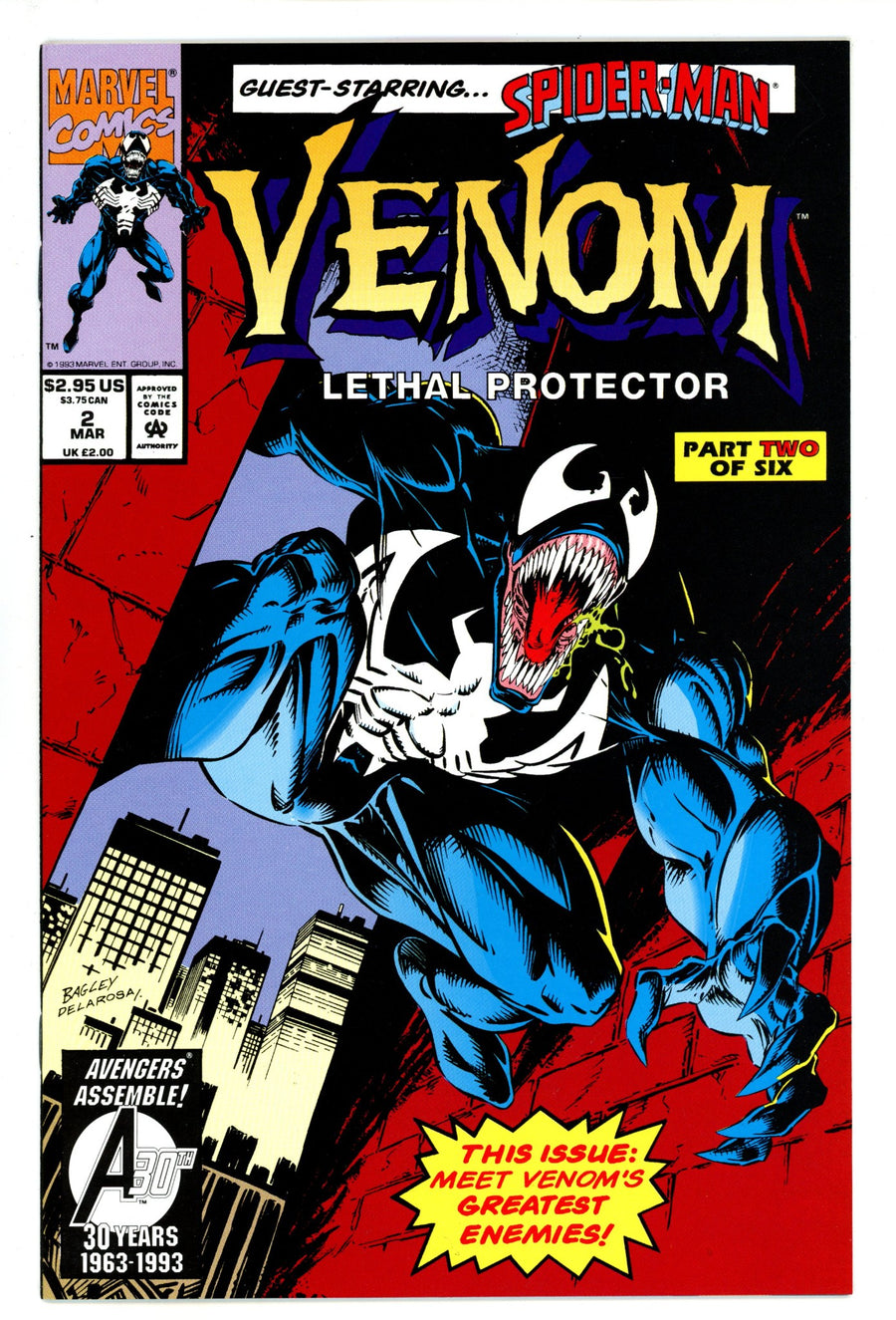 Venom: Lethal Protector Vol 1 2 NM- (9.2) (1993) 