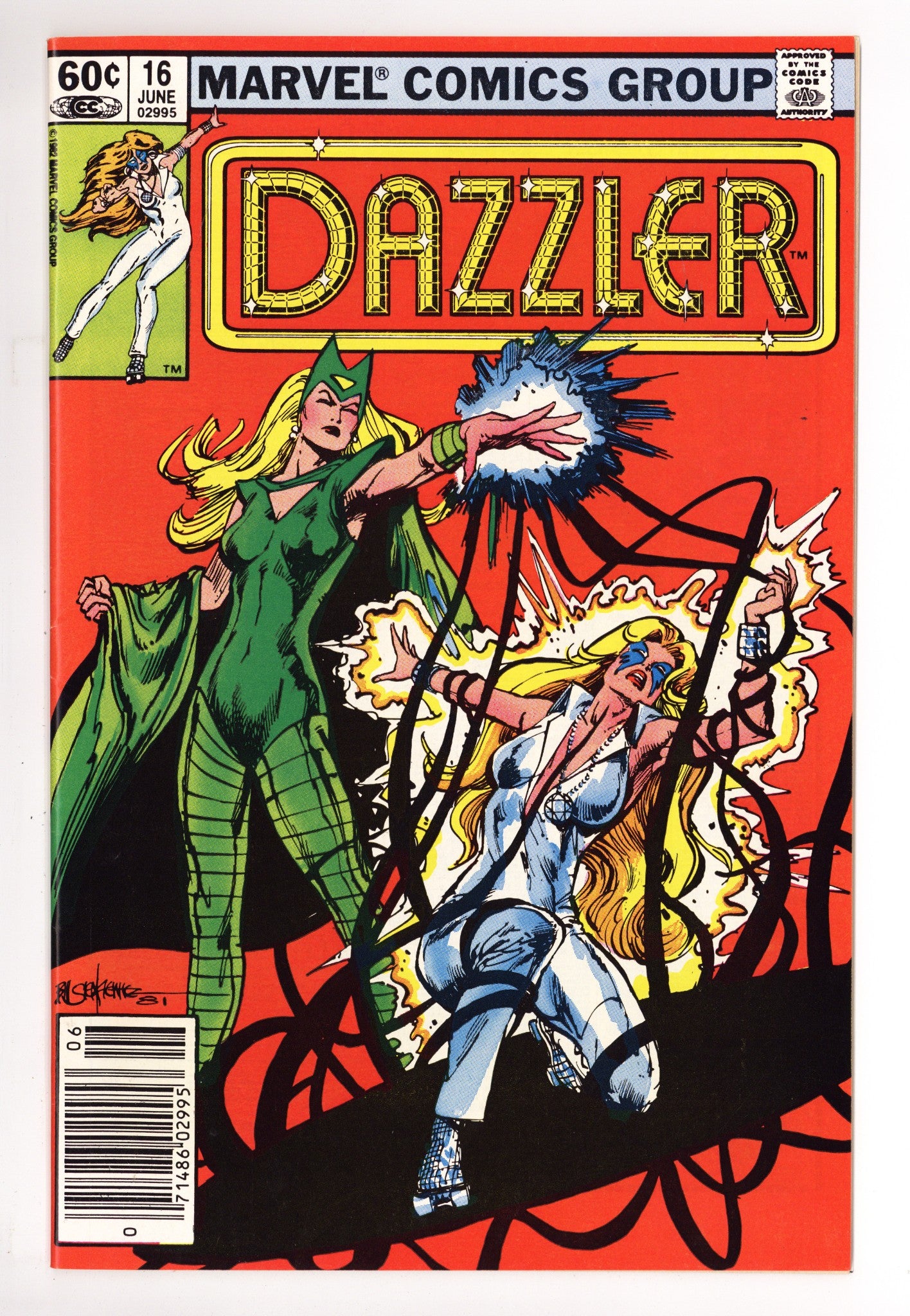 Dazzler Vol 1 16 High Grade (1982) Newsstand 