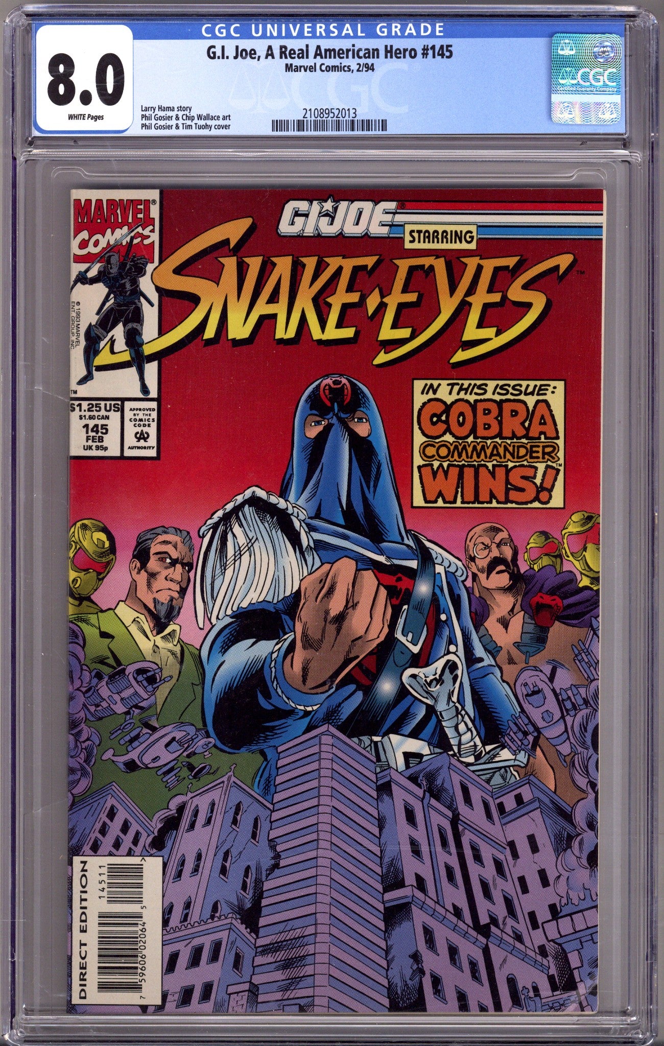 G.I. Joe, A Real American Hero 145 CGC 8.0 (VF) (1994) 