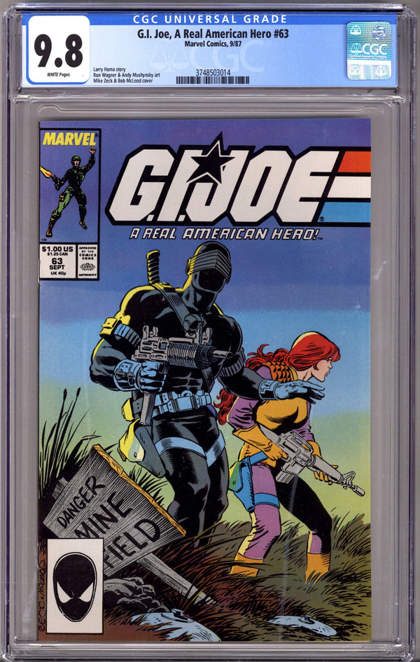 G.I. Joe, A Real American Hero 63 CGC 9.8 (NM/M) (1987)