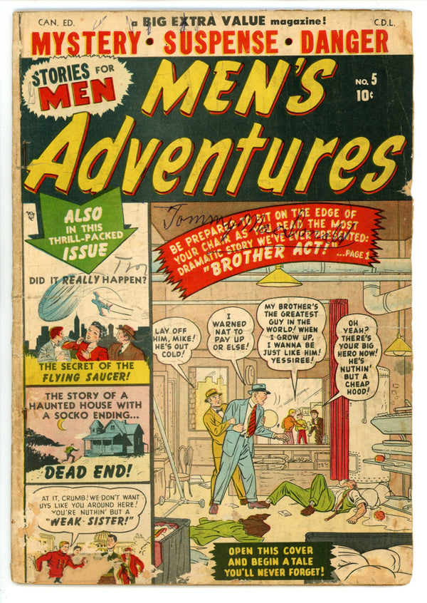 Men's Adventures 5 GD (2.0) (1950) Canadian Edition