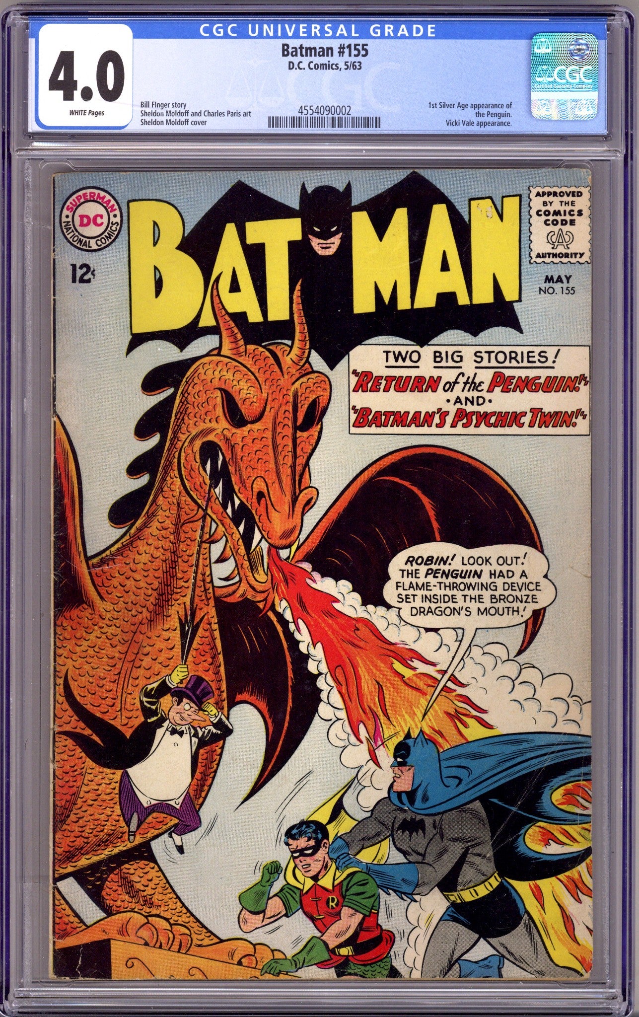 Batman Vol 1 155 CGC 4.0 (VG) (1963) 