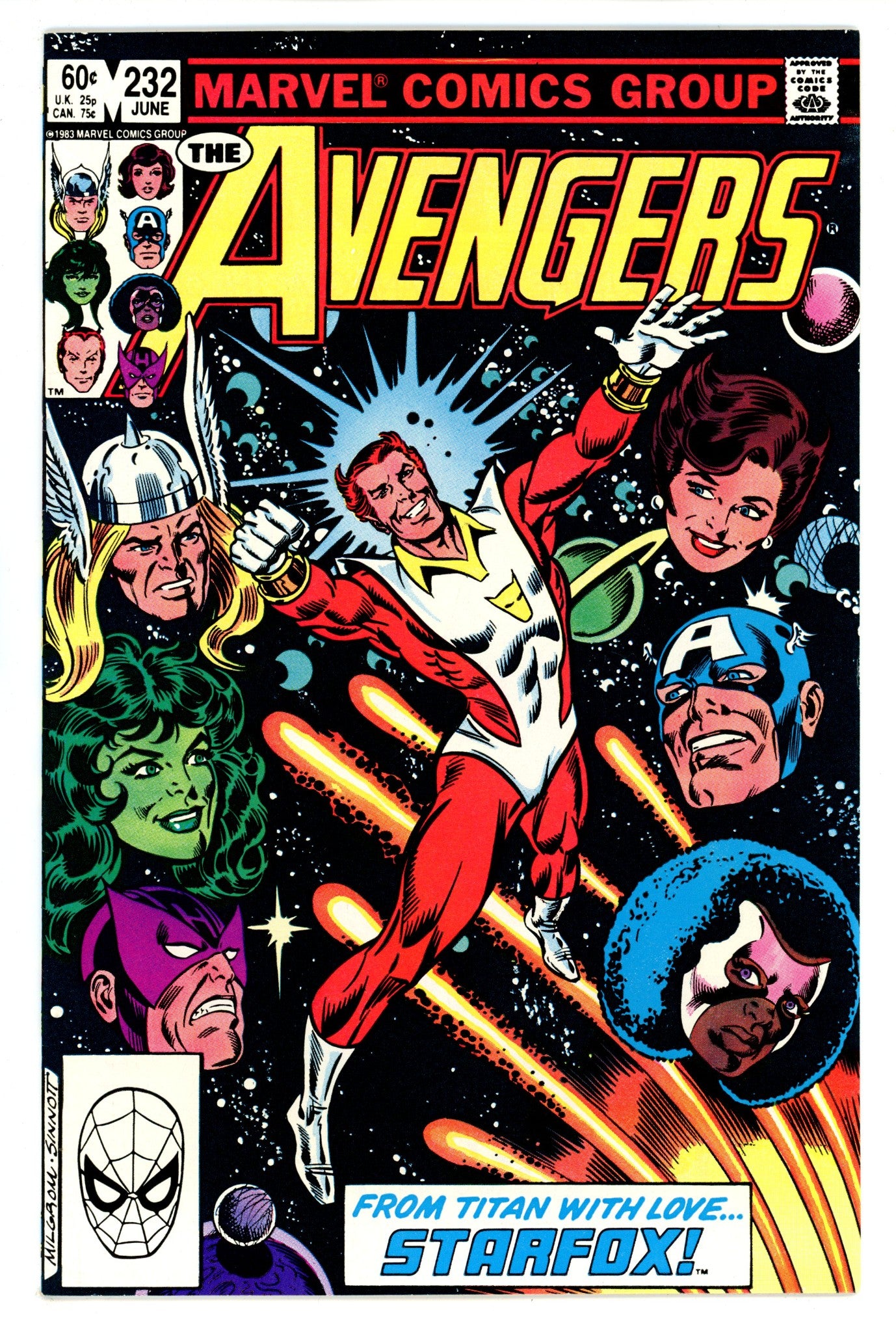 The Avengers Vol 1 232 VF+ (8.5) (1983) 