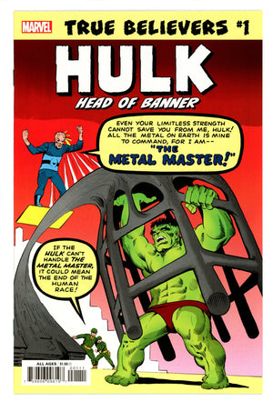 True Believers: Hulk - Head of Banner 1 High Grade (2019)