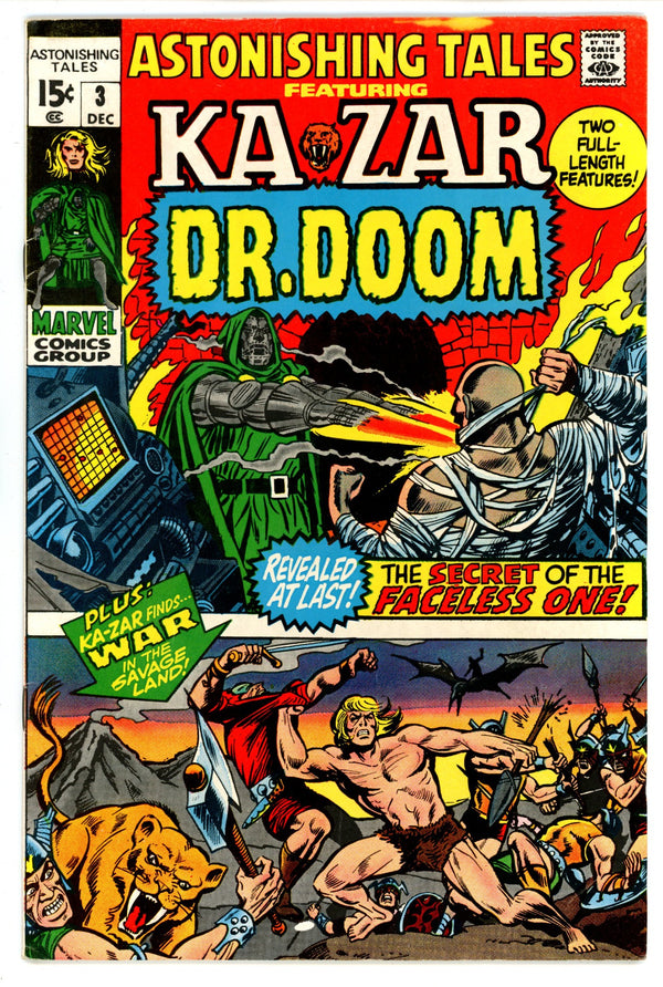 Astonishing Tales Vol 1 3 FN (6.0) (1970)