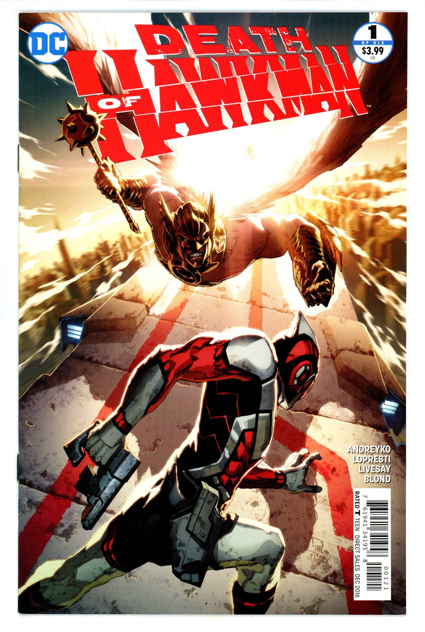 Death of Hawkman 1 High Grade (2016) Tan Variant 