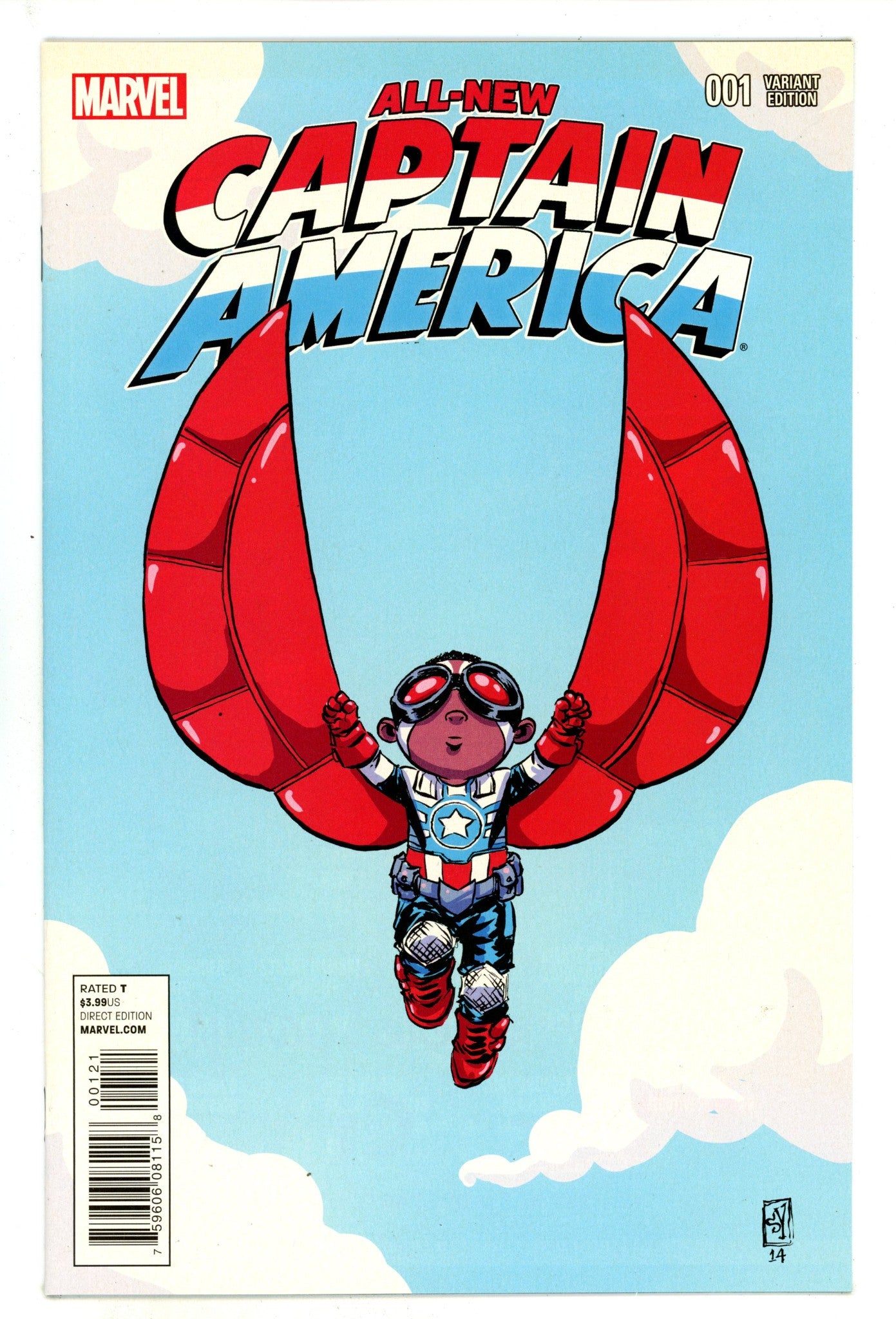 All-New Captain America 1 NM- (9.2) (2015) Young Variant 