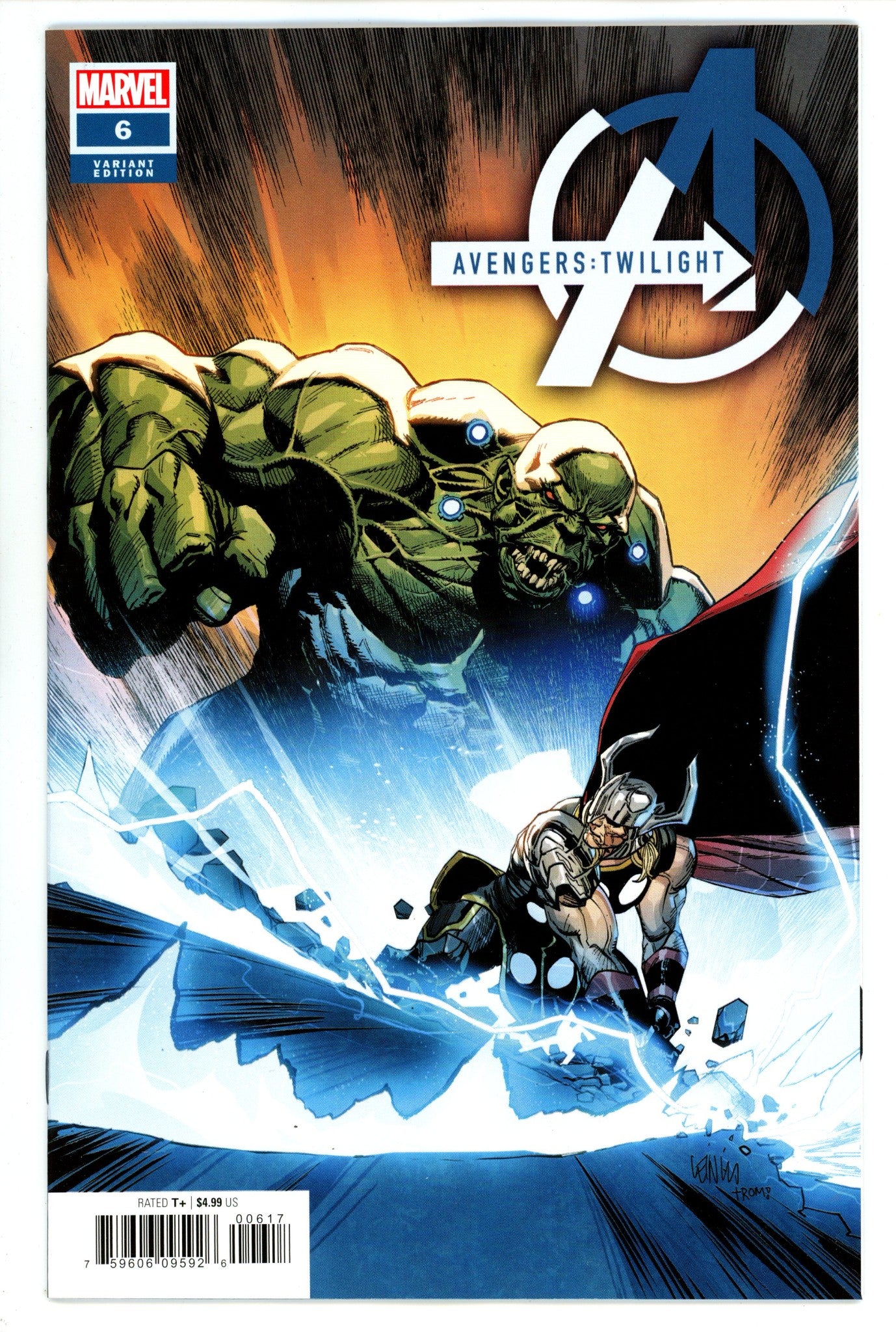 Avengers Twilight 6 Yu Incentive Variant VF/NM (2024)