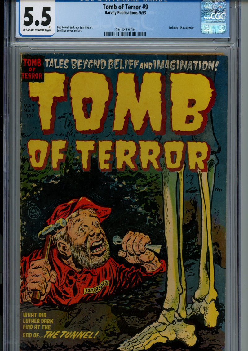 Tomb of Terror 9 CGC 5.5 (FN-) (1953) 