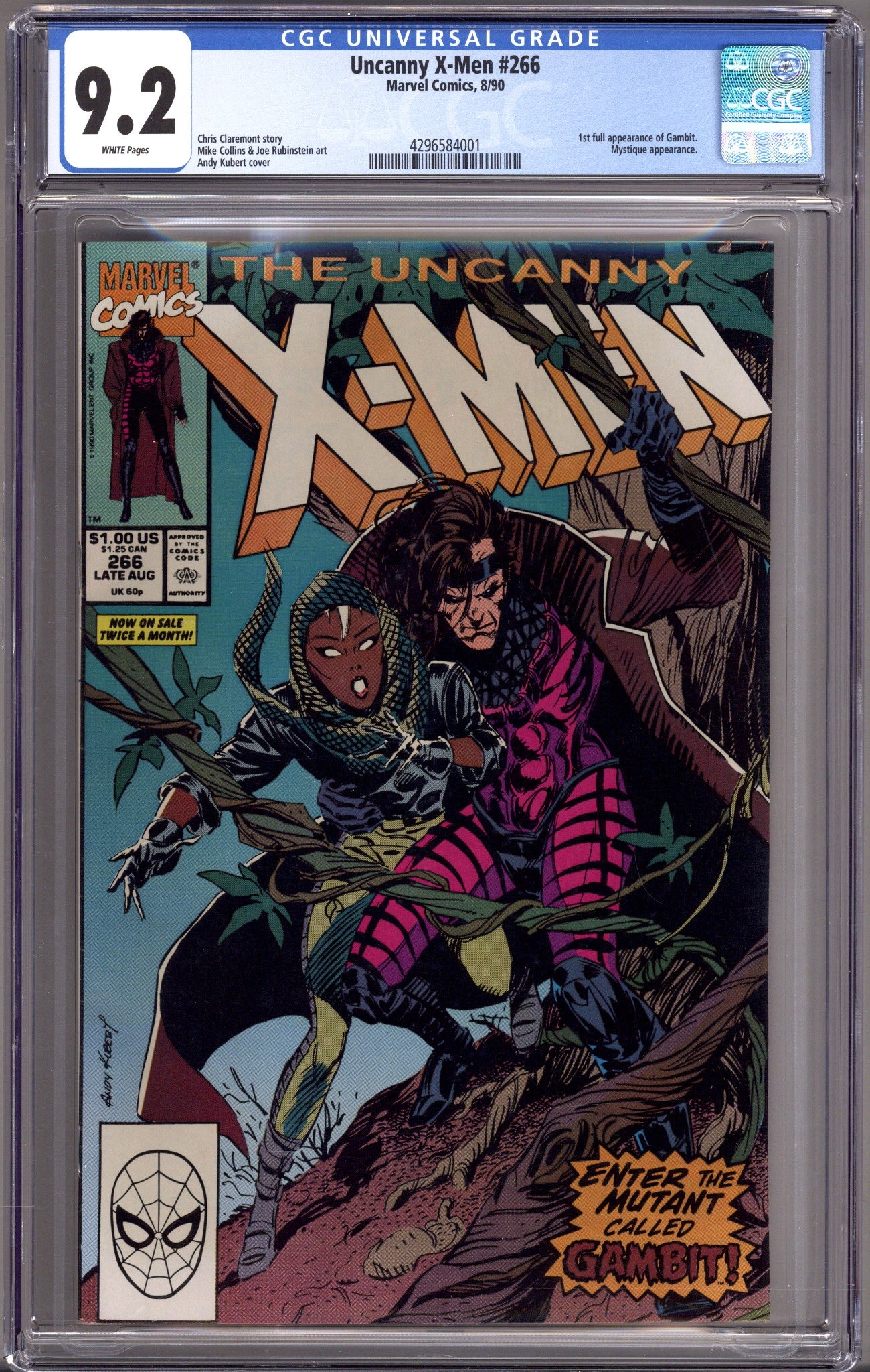 The Uncanny X-Men Vol 1 266 CGC 9.2 (NM-) (1990) 