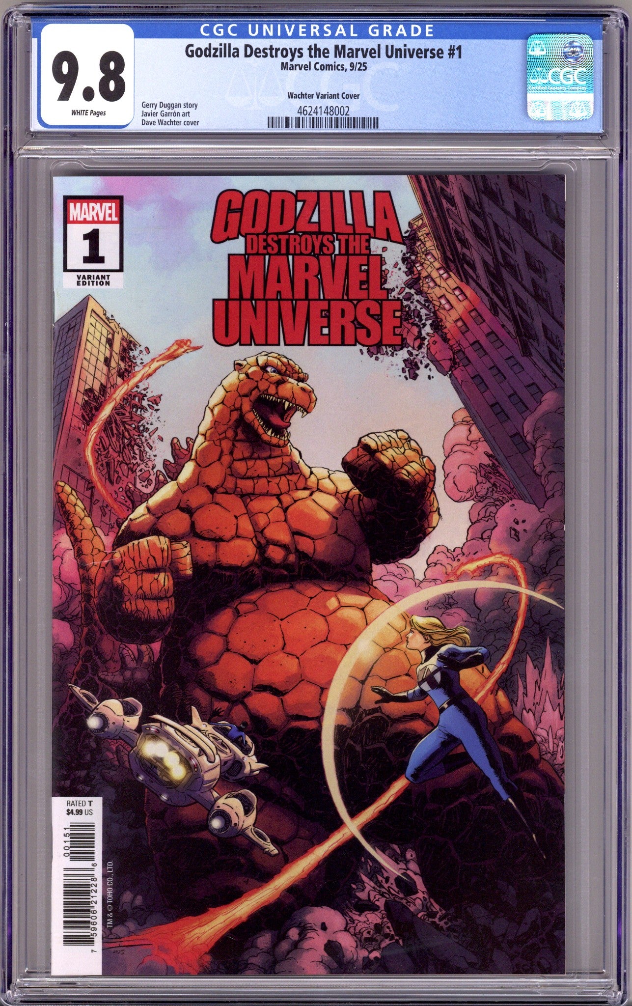 Godzilla Destroys the Marvel Universe 1 CGC 9.8 (NM/M) (2025) Wachter Variant 